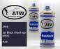 Preview: Jeep, Jet Black (Hard top color), RXF: 400ml Sprühdose + 400ml Klarlack - Set, von ATW Autoteile West.